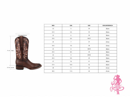 Bota Vaquera Armonia Piel Original