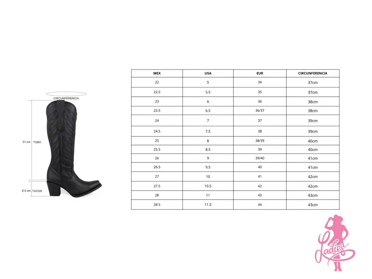 BOTA VAQUERA BANDIDA EN PIEL ORIGINAL