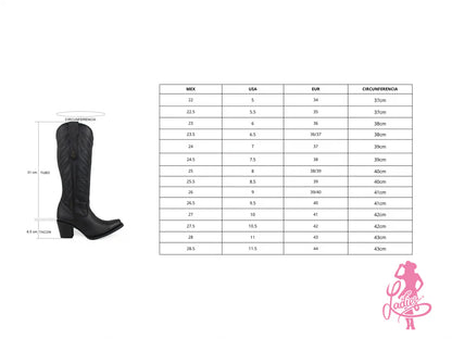 BOTA VAQUERA BANDIDA EN PIEL ORIGINAL