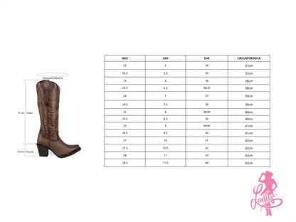 BOTA VAQUERA PUNTAL LIBERTY EN PIEL