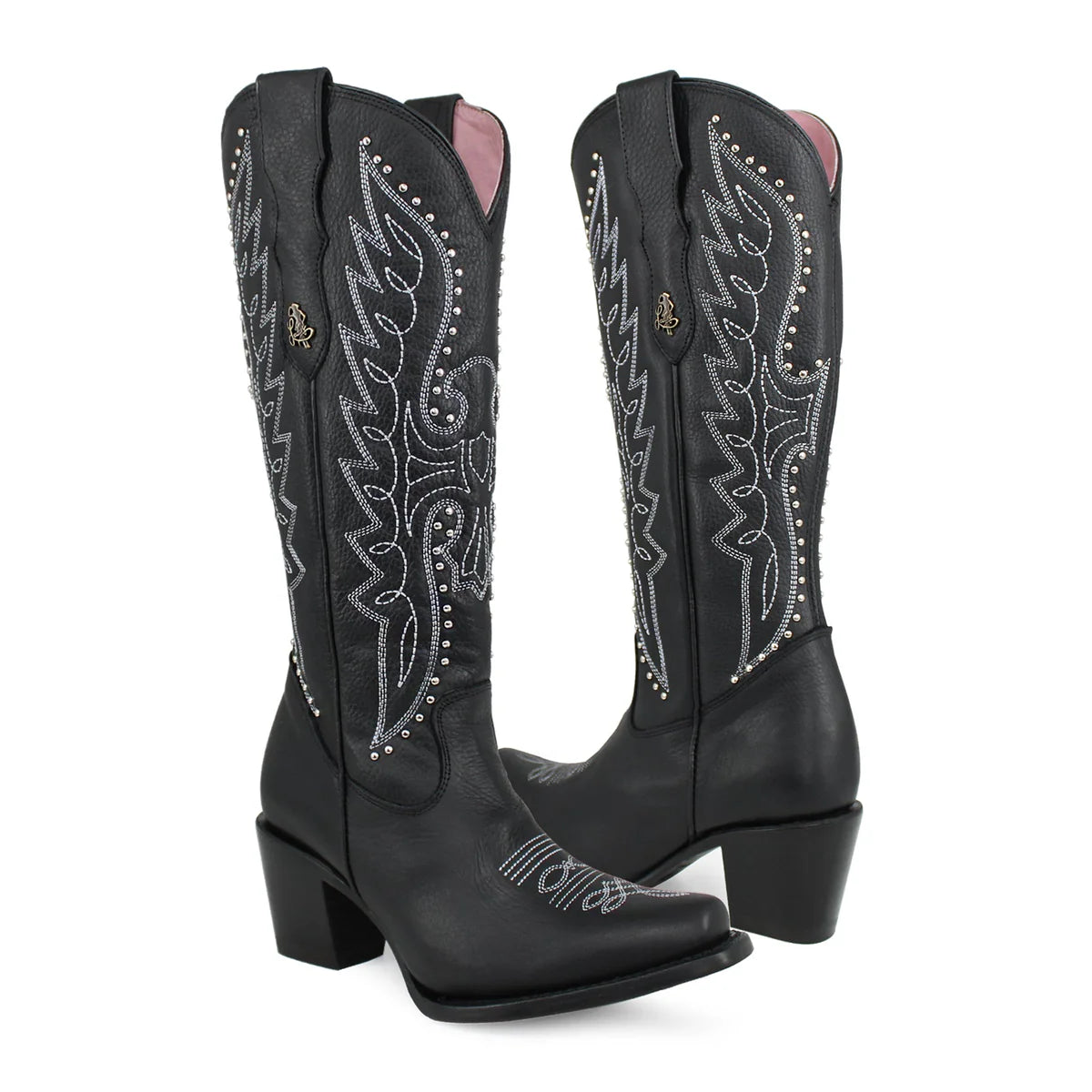 BOTA ALTA LIBERTY NEGRA EN PIEL