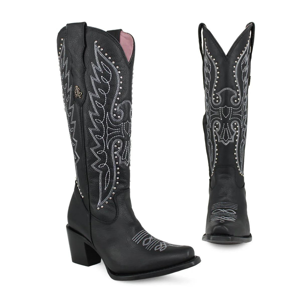BOTA ALTA LIBERTY NEGRA EN PIEL