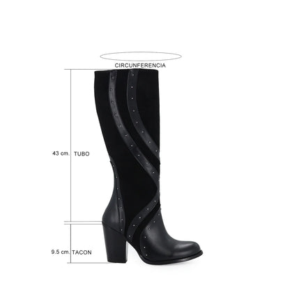 Bota Alta Casual En Piel | MOD SOBERBIA