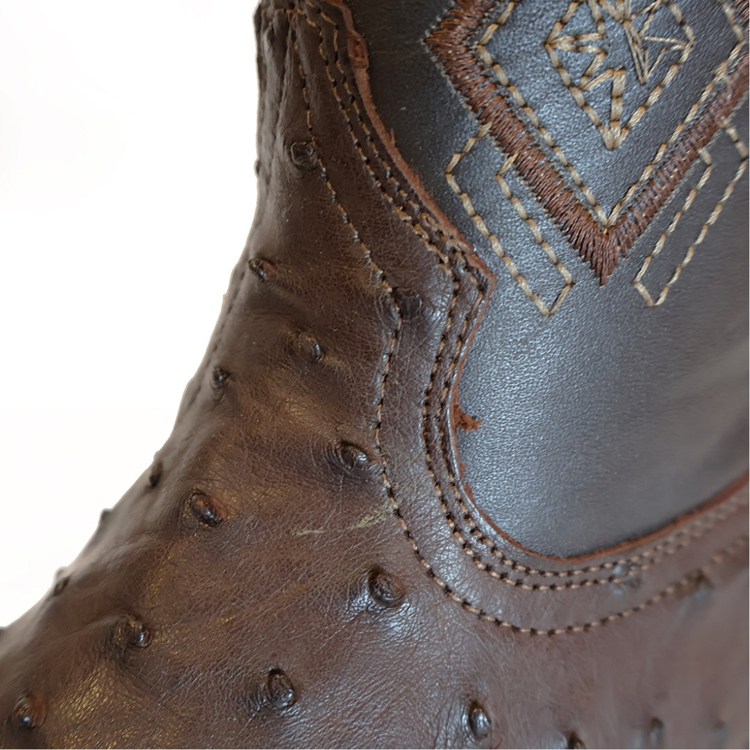 Bota de avestruz en piel original RB105
