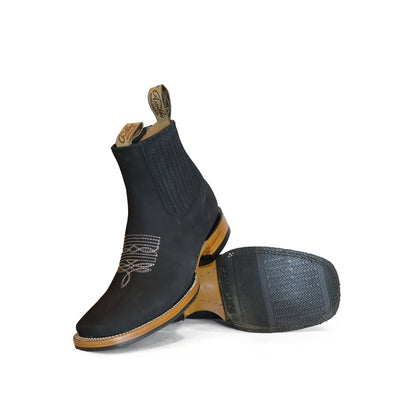 Botin de res negro RB419