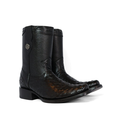Bota Dylan piel de avestruz original RB334