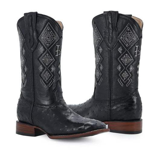 Bota Bulldog Avestruz RB117 Negro