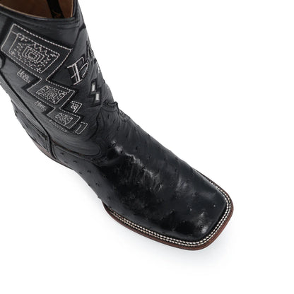 Bota Bulldog Avestruz RB117 Negro