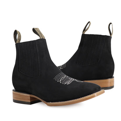Botin de res negro RB419